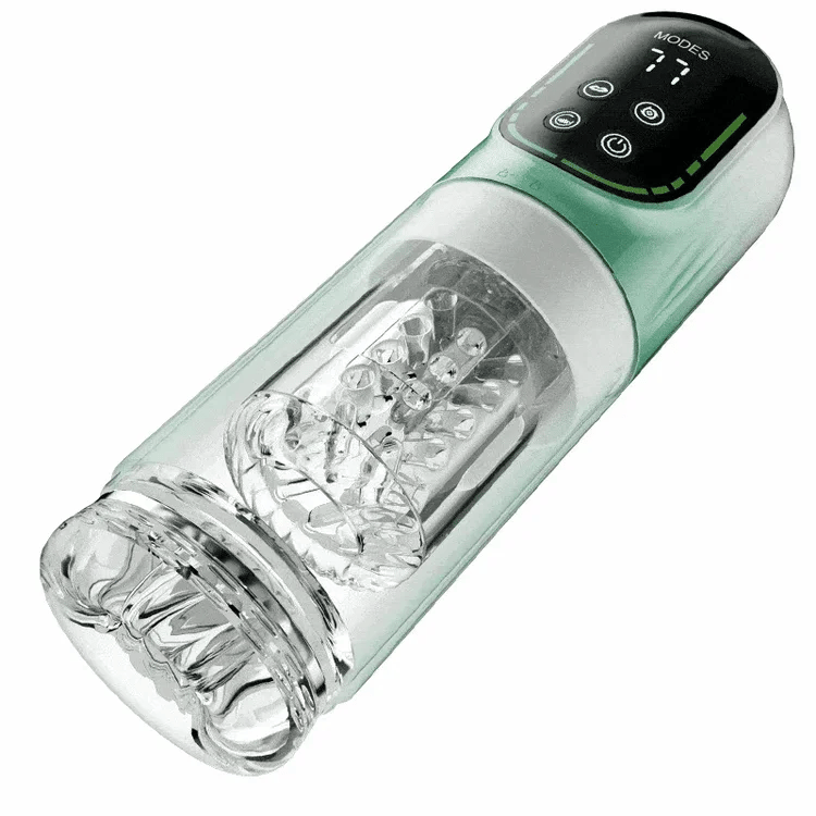 Vodootporni XR4 masturbator s funkcijama usisavanja, rotacije, potiska i vibracije.-HR