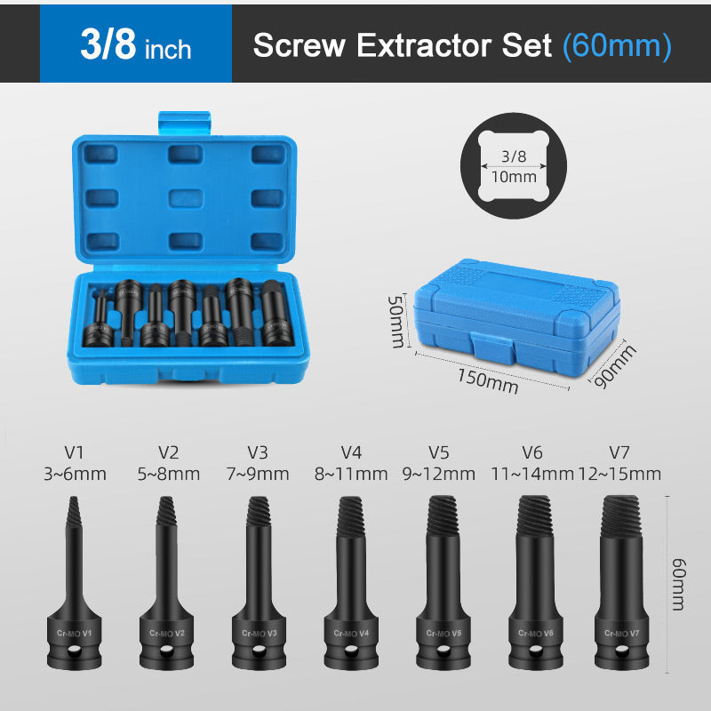 🔥 Komplet za ekstrakcijo poškodovanih izvijačev 👨🔧🛠️-SI