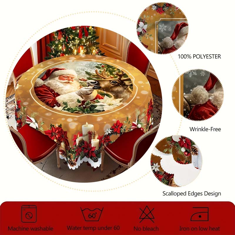 🎄🎅Διακοσμητικό χριστουγεννιάτικο τραπεζομάντιλο-GR