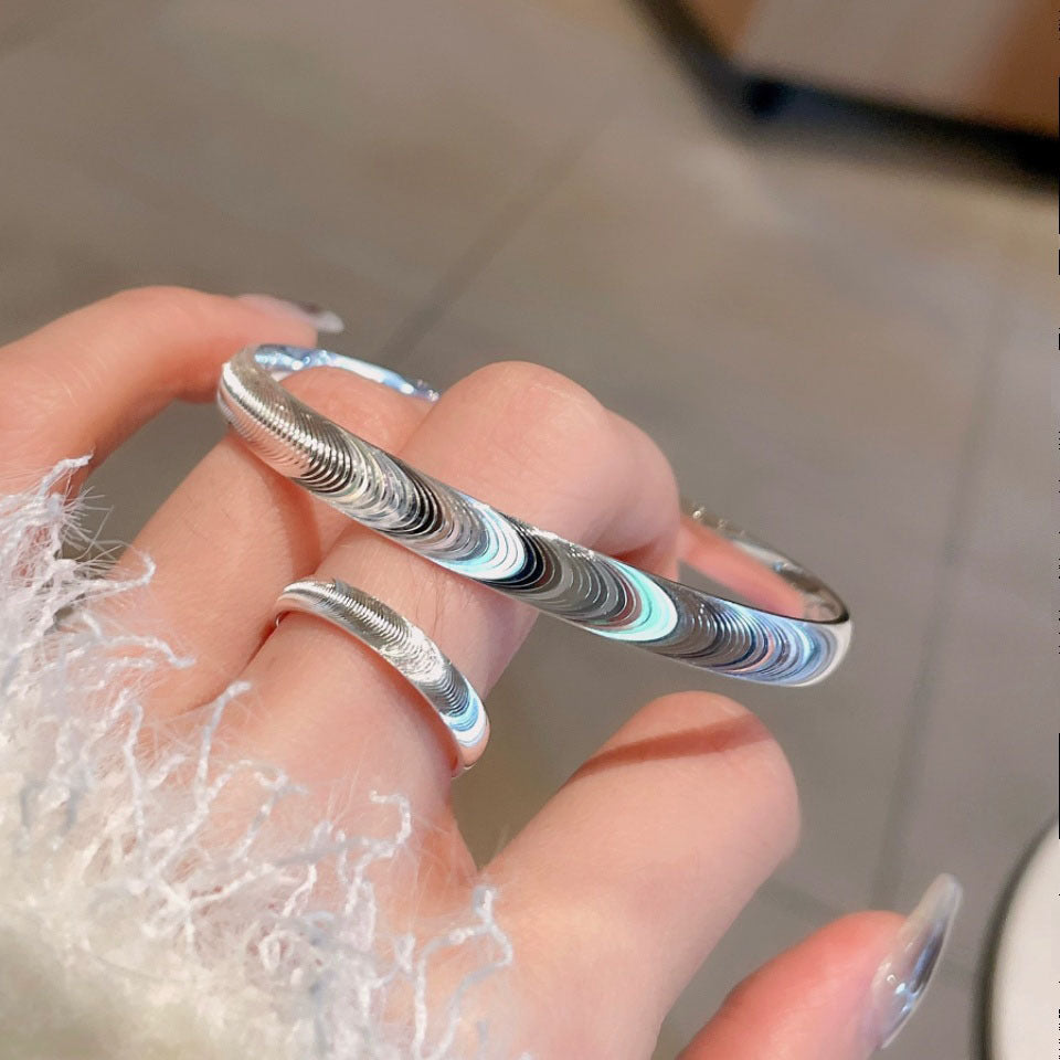 ✨🌙 Atrae todas las miradas: Pulsera de piedra ojo de gato pulida 🌙✨-ES