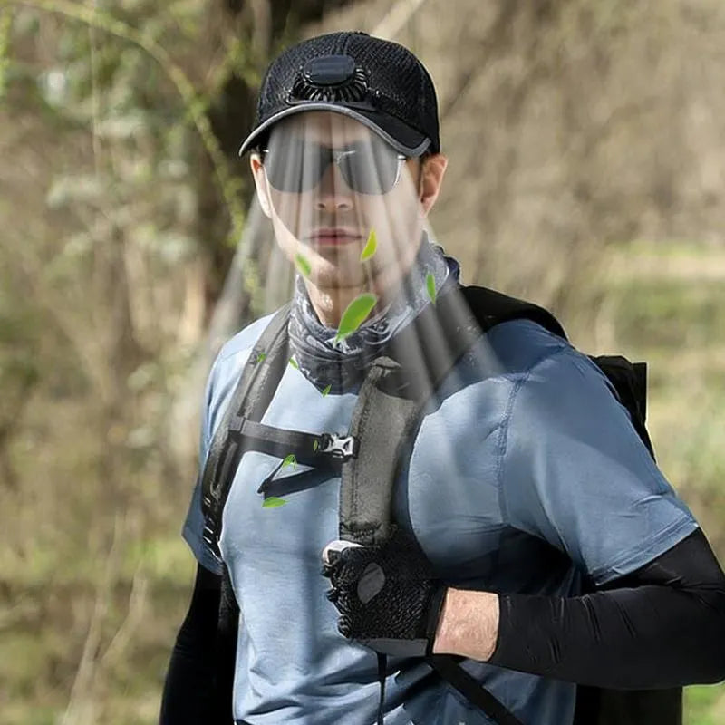 🔥VROČA RAZPRODAJA - 49 % POPUSTA🧢2026 Profesionalna hladilna kapa za zunanjo uporabo: Dvojna kapa z ventilatorjem-SI