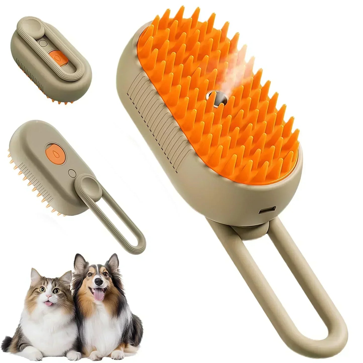 🐱🐶✨3 viename gariniai šepečiai augintiniams-LT