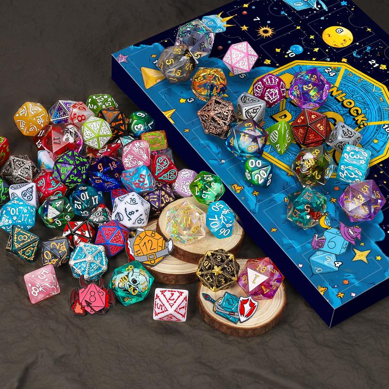 🔥ÚLTIMO DÍA 49% DE DESCUENTO - 🎄🎲Calendario de Adviento con dados navideños para 2025 - con 24 agujeros, sello incluido-ES