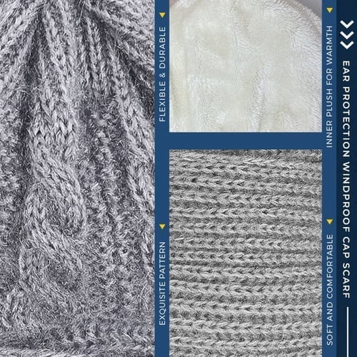 [Žiemos išpardavimas⛄] Išsami ausų apsauga, neperpučiama kepurė-šalikas✨-LT