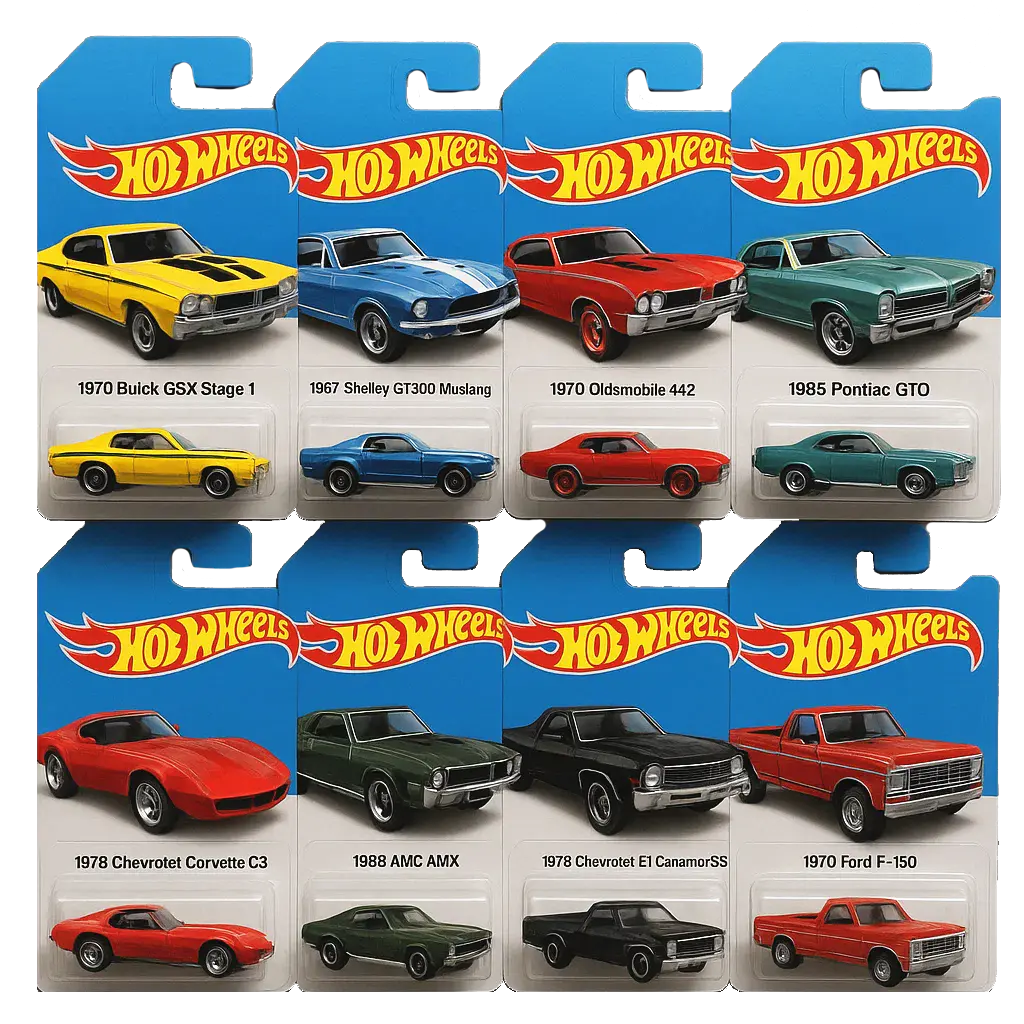 🔥¡Oferta imperdible! - 50% de descuento🔥 - 🚗Calendario de Adviento de coches de juguete Hot Wheels Muscle - 24 días (hasta 2025)🎄-ES