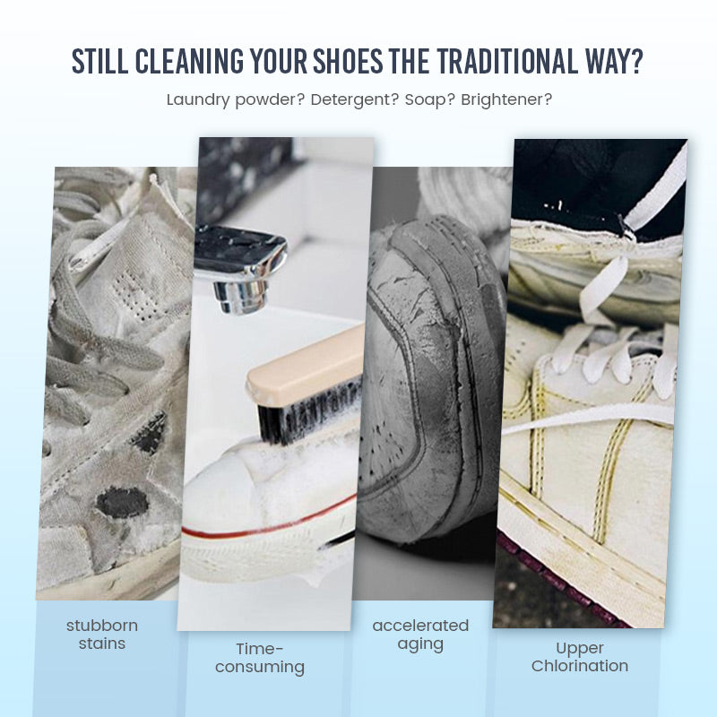 White Shoe Cleaning Cream – nemokama valymo kempinė-LT