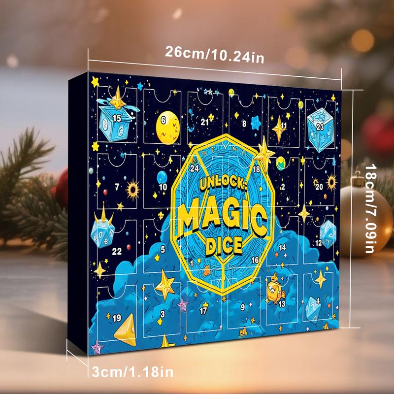 🔥ÚLTIMO DÍA 49% DE DESCUENTO - 🎄🎲Calendario de Adviento con dados navideños para 2025 - con 24 agujeros, sello incluido-ES