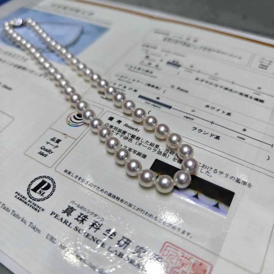 Japan AAAA - Akoya biserna ogrlica-HR