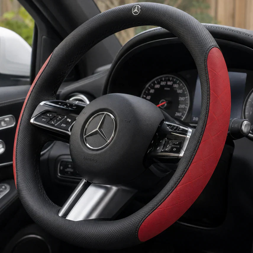 Navlaka za volan DriveCore Elite Grip – koža otporna na znoj i poboljšanje performansi-HR