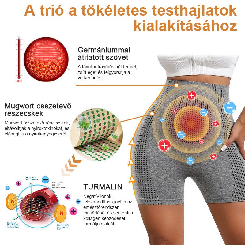 【🩷Pago contra reembolso (COD) 🩷】 2026 Módulo de masaje por microvibración Baicloud™ Pantalones cortos de seda con fibras ionizadas regeneradoras y moldeadoras 🥰-ES