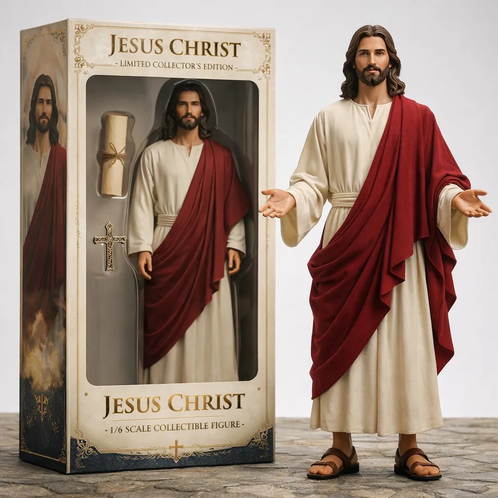 (🎁Τελευταία ημέρα έκπτωσης 50%)🙏✝️Φιγούρα Jesus Christ Limited Collector’s Edition, Κλίμακα 1/6-GR
