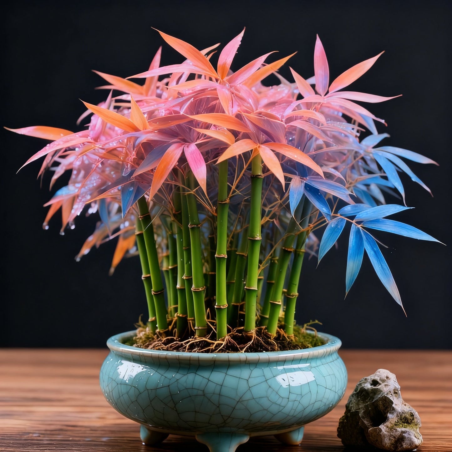 🌿 „DreamBamboo“ – įvairiaspalvis laimingasis bambuko kiparisas-LT
