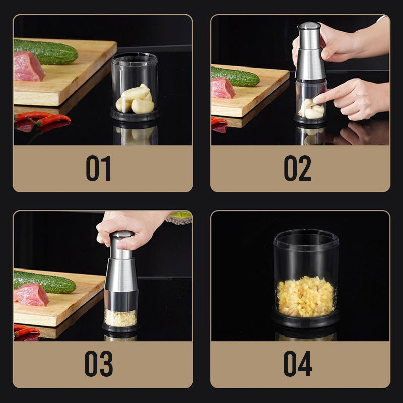 ⌛Picadora de verduras multifuncional de acero inoxidable-ES