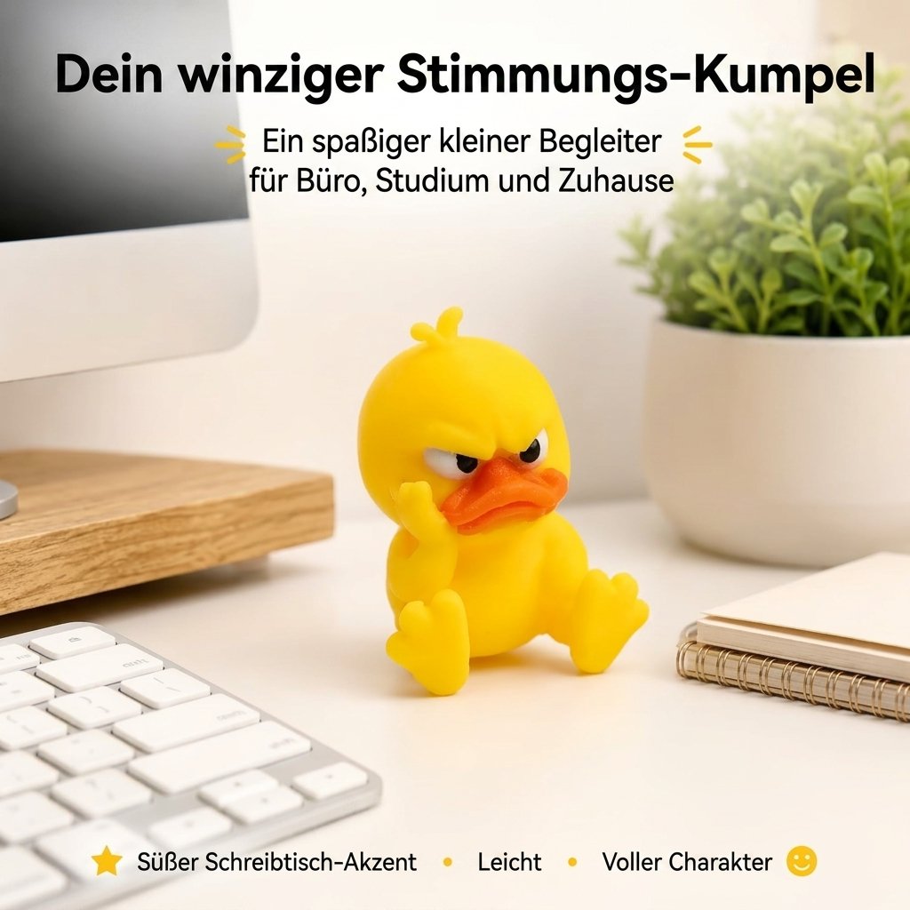😠 Figurica ljute patke za stol – Dodajte drzak dodir svom stolu! 🐥-HR