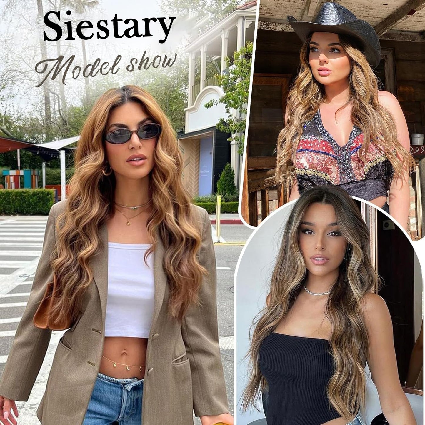💖 50% ΕΚΠΤΩΣΗ ΤΩΡΑ! 💁 Γυναικεία Μακριά Κυματιστή Περούκα με Ντεγκραντέ - Φυσική Εμφάνιση, Ρυθμιζόμενο Σκούφο, Ανθεκτικές στη Θερμότητα Ίνες για Καθημερινό Στυλ 🌟📦-GR