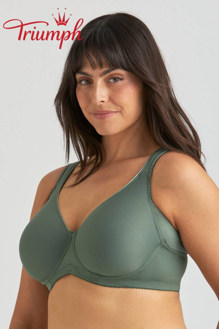 Triumph® 4-delni komplet 🥰 Udoben modrček je izdelan iz čistega bombaža in je primeren za ženske z večjim oprsjem.-SI