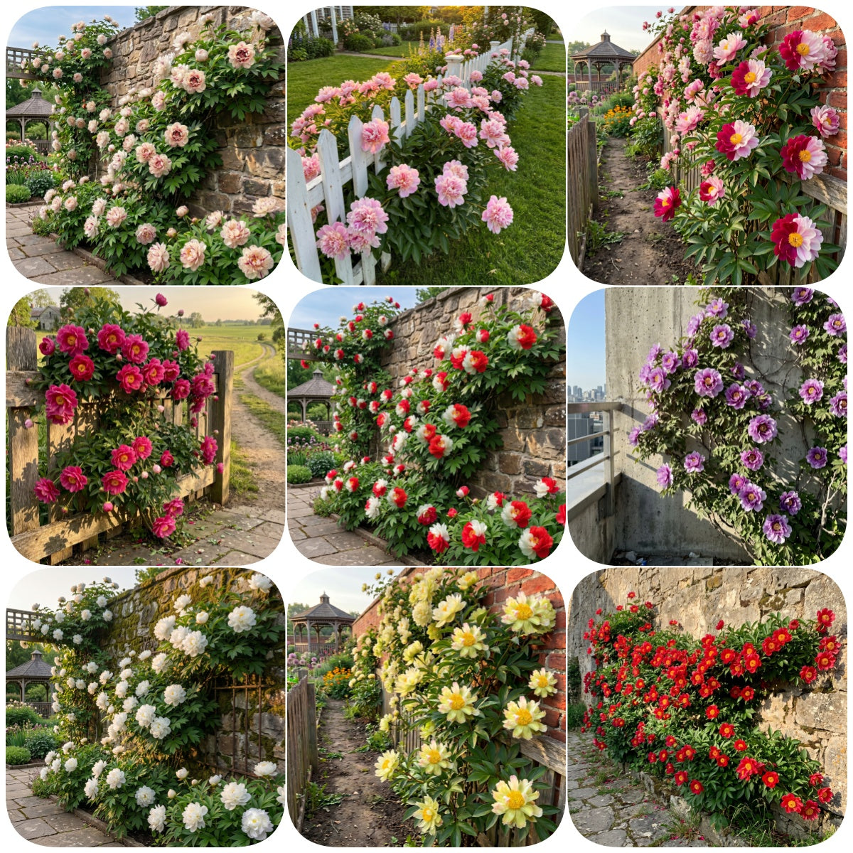 🌸 Vzácne cibuľky popínavých pivoniek🪴 Veľké, plné kvety, mrazuvzdorná trvalka, ľahko sa pestuje, obľúbená záhradná rastlina-SK