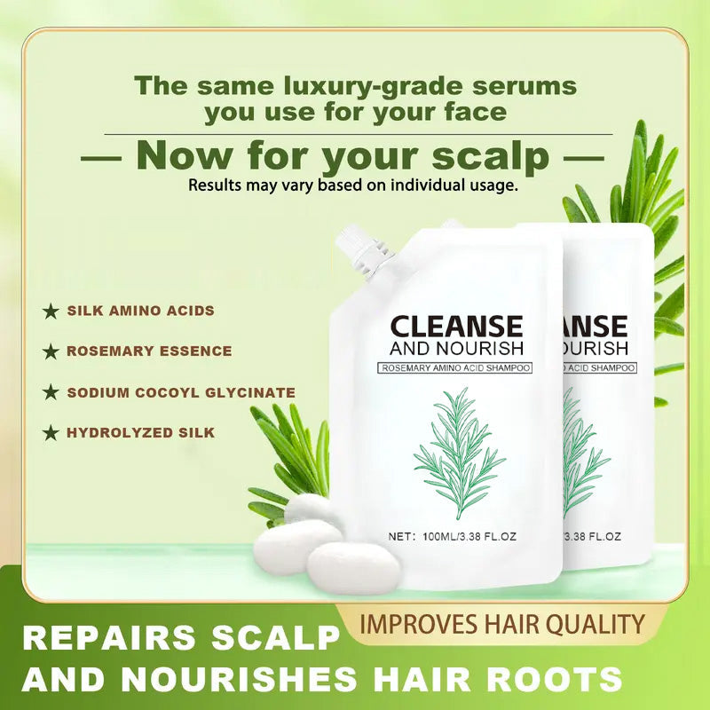 ✨Champú refrescante para el cabello, aportándole suavidad y brillo.-ES