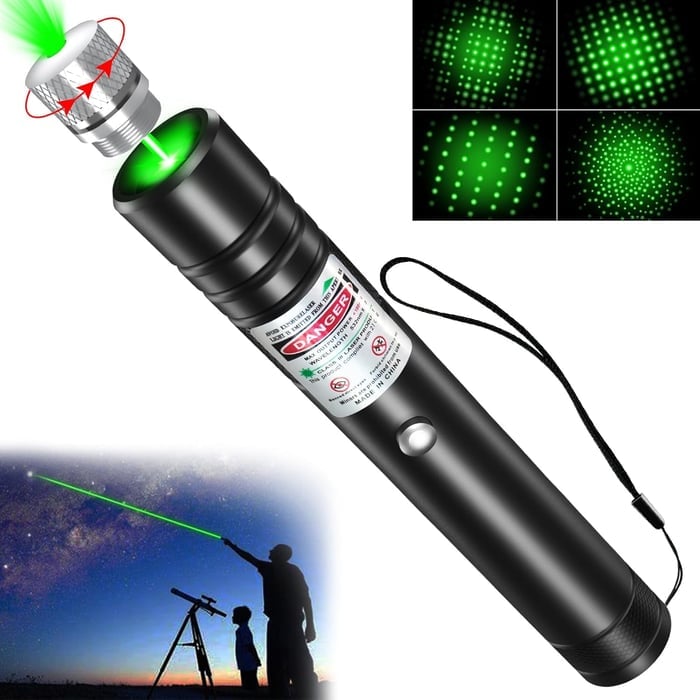 🔦Rdeča in zelena enotočkovna laserska svetloba-SI