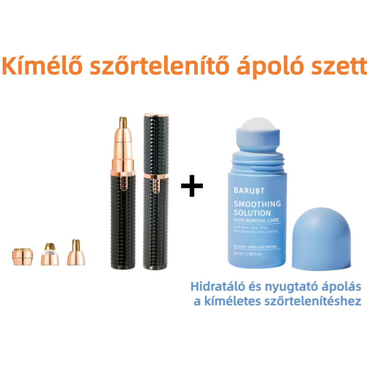 🔥 Nešiojamas, daugiafunkcis elektrinis antakių kirptuvas – su keičiamomis galvutėmis antakių formavimui, veido plaukų kirpimui ir smulkiam korekcijai-LT