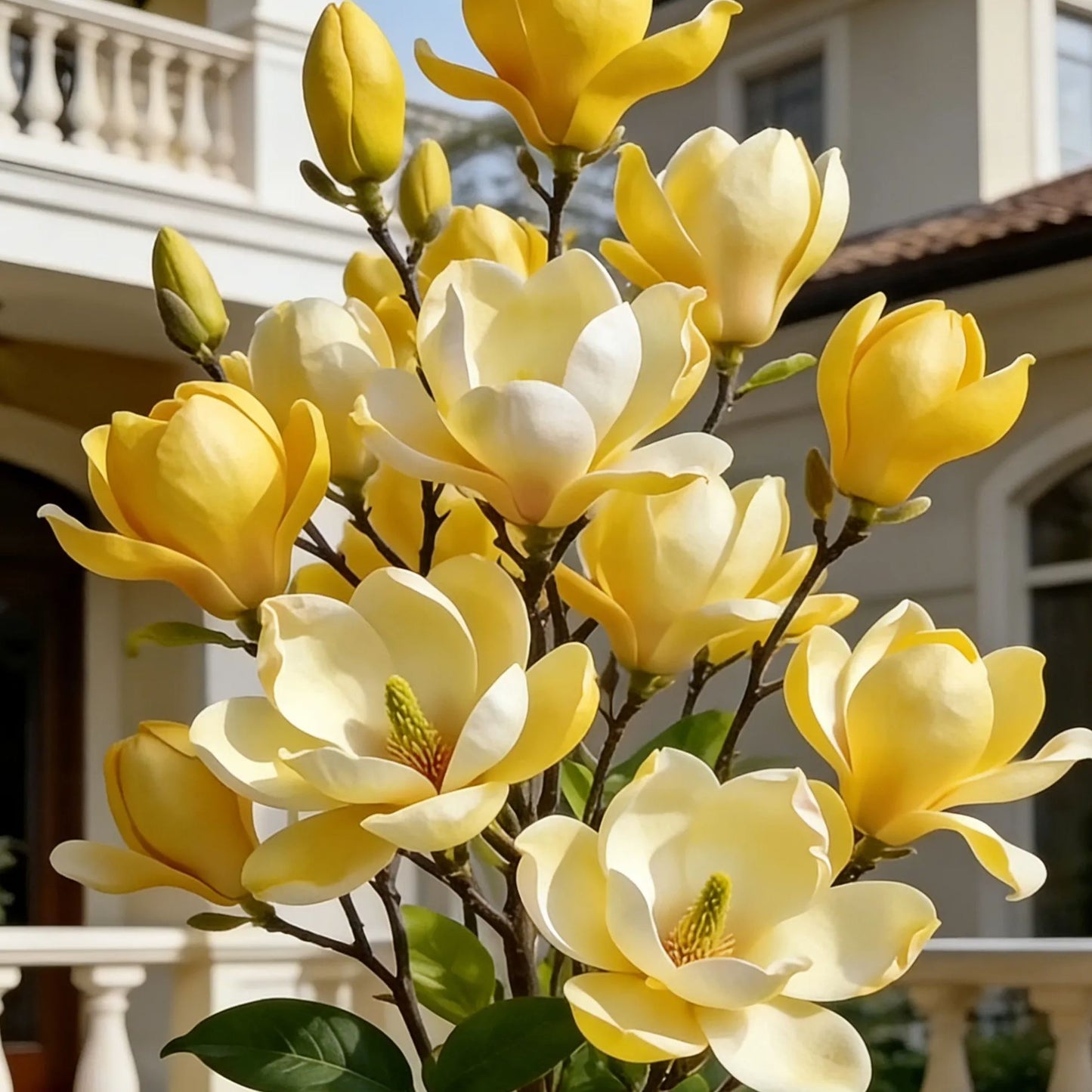 Magnolijos liliifloros svogūnėliai (violetinės orchidėjos) 🌸 Žiedai slepia lapus, ore tvyro kvapas-LT