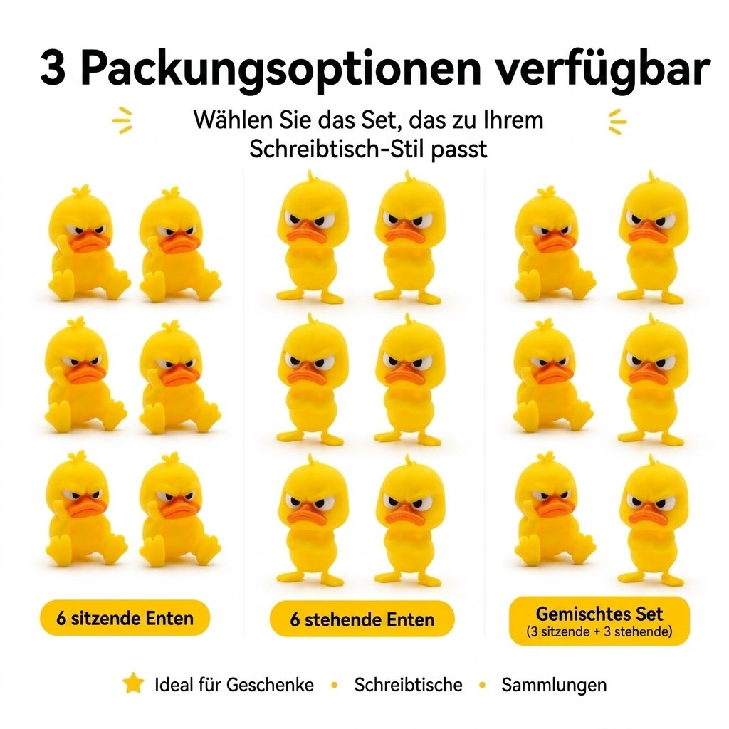 😠 Figurica ljute patke za stol – Dodajte drzak dodir svom stolu! 🐥-HR