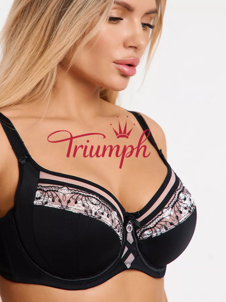 Triumph - (3 piezas) Sujetador de encaje sin aros de talla grande-ES