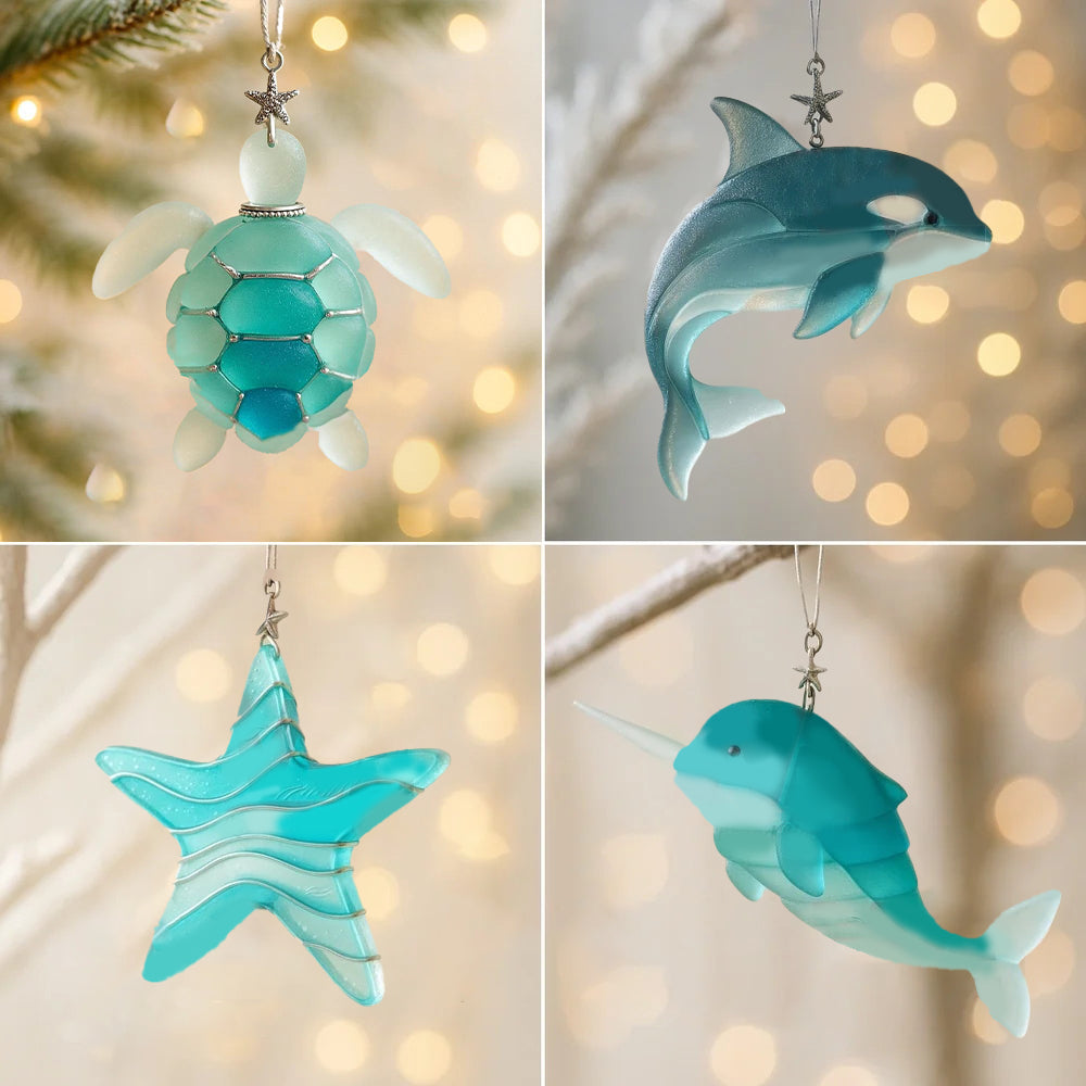 🎁🐟Ημερολόγιο Advent από θαλασσινό γυαλί με θέμα τη θαλάσσια ζωή για το 2025🎁-GR