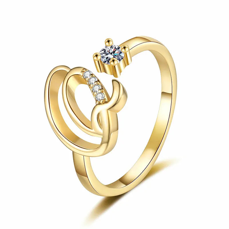 ⏳Riboto laiko 50 % nuolaida⏰Reguliuojamas blizgantis inicialas moterims💍-LT