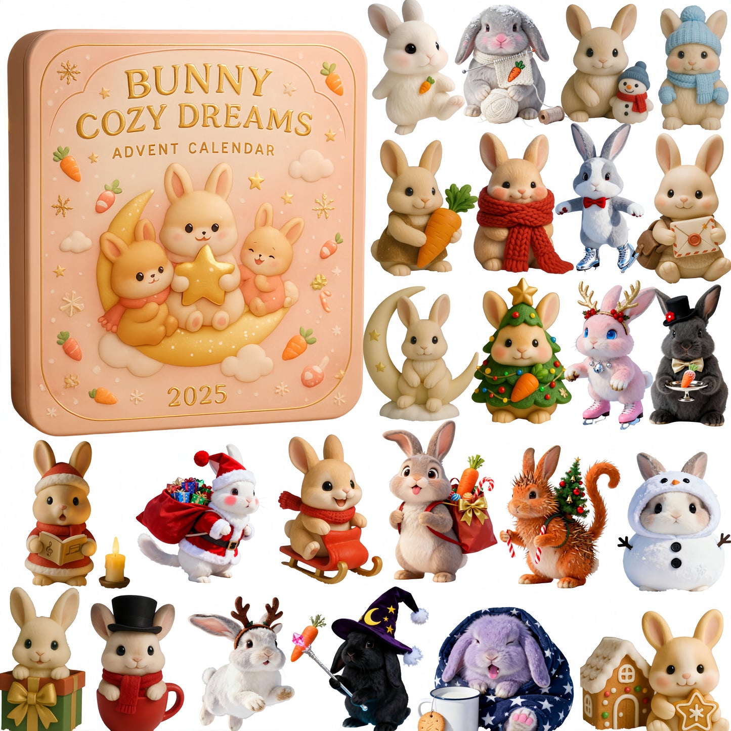 Calendario de Adviento Bunny Cozy Dreams 2025-ES