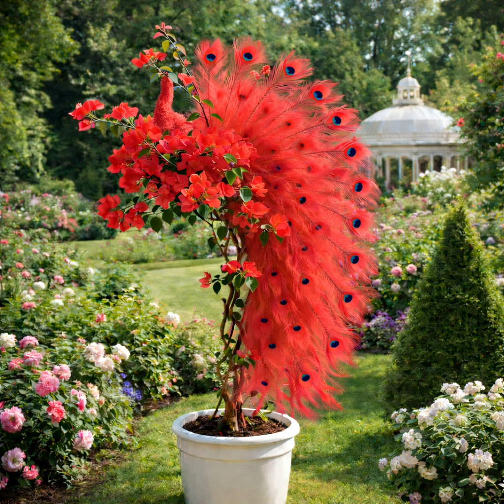 Semillas de buganvilla pavo real: embellece tu jardín con elegantes flores de pavo real.-ES