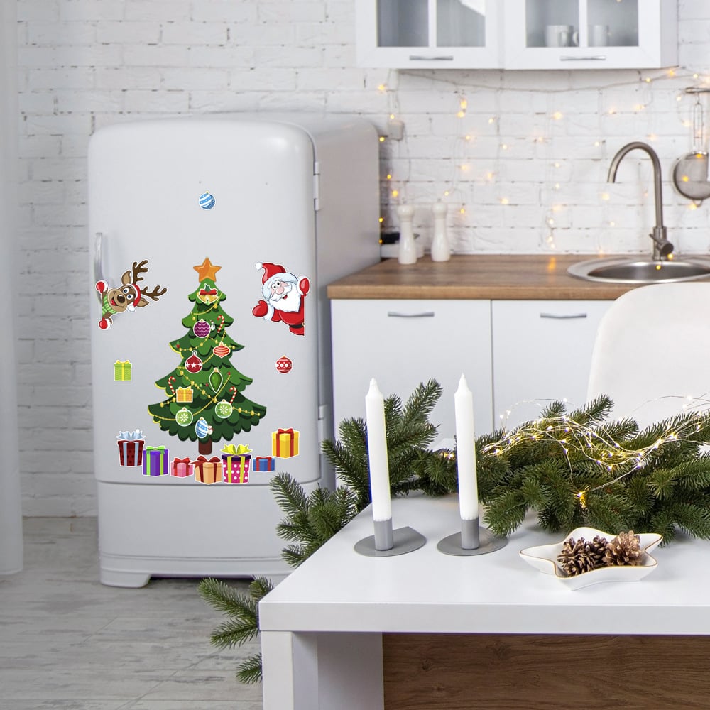 🎁🎅 Pegatina magnética con temática navideña🎄-ES