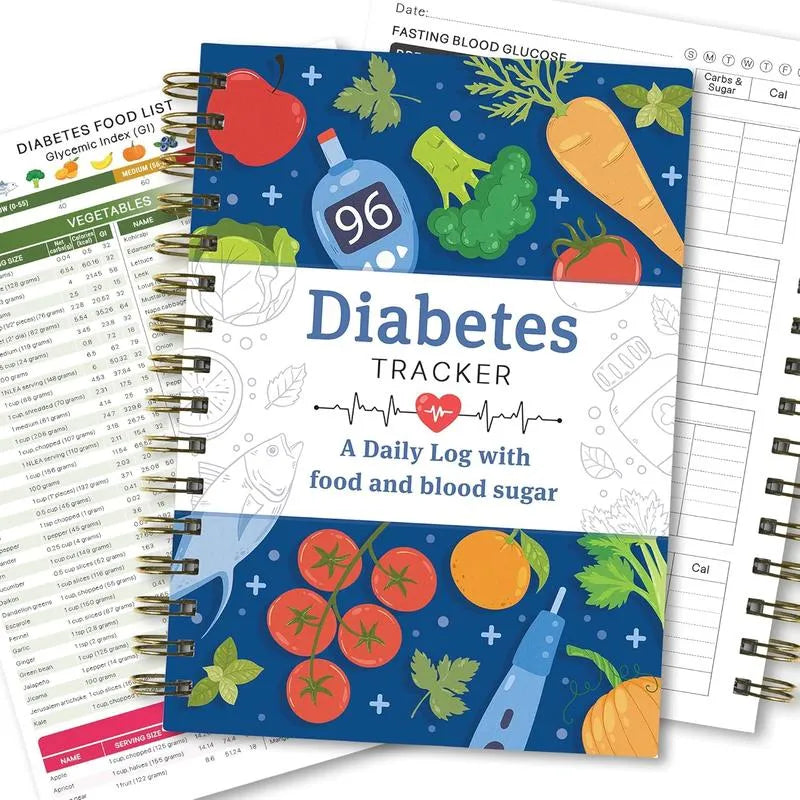 🔥📘✨Ypač diabetikams🔥Diabeto stebėjimo priemonė su maisto produktų sąrašu-LT