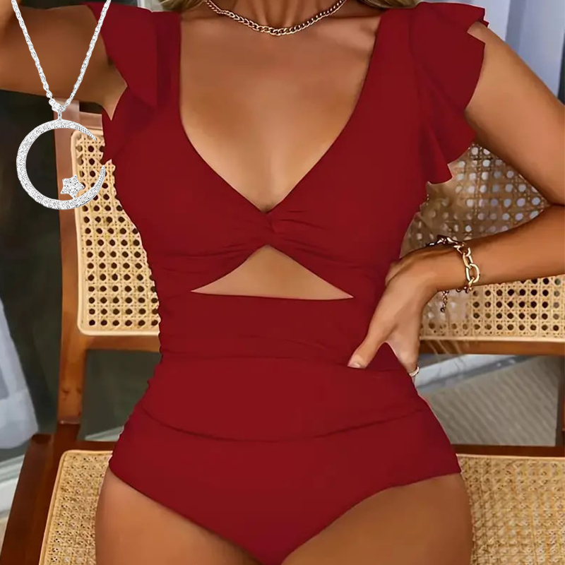👙Traje de baño sexy con volantes-ES