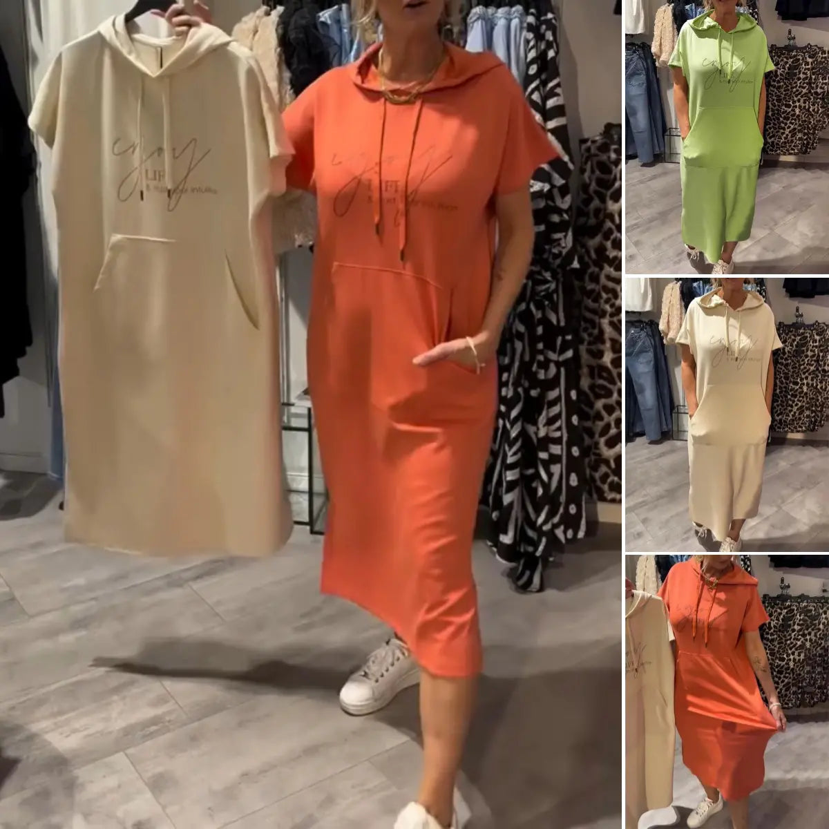 💥🔥👗[S-5XL]Nova poletna obleka s puloverjem v ohlapnem, udobnem in zračnem slogu za leto 2026-SI