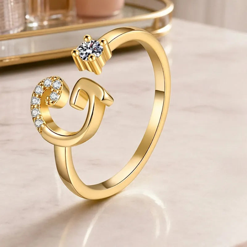 ⏳Riboto laiko 50 % nuolaida⏰Reguliuojamas blizgantis inicialas moterims💍-LT