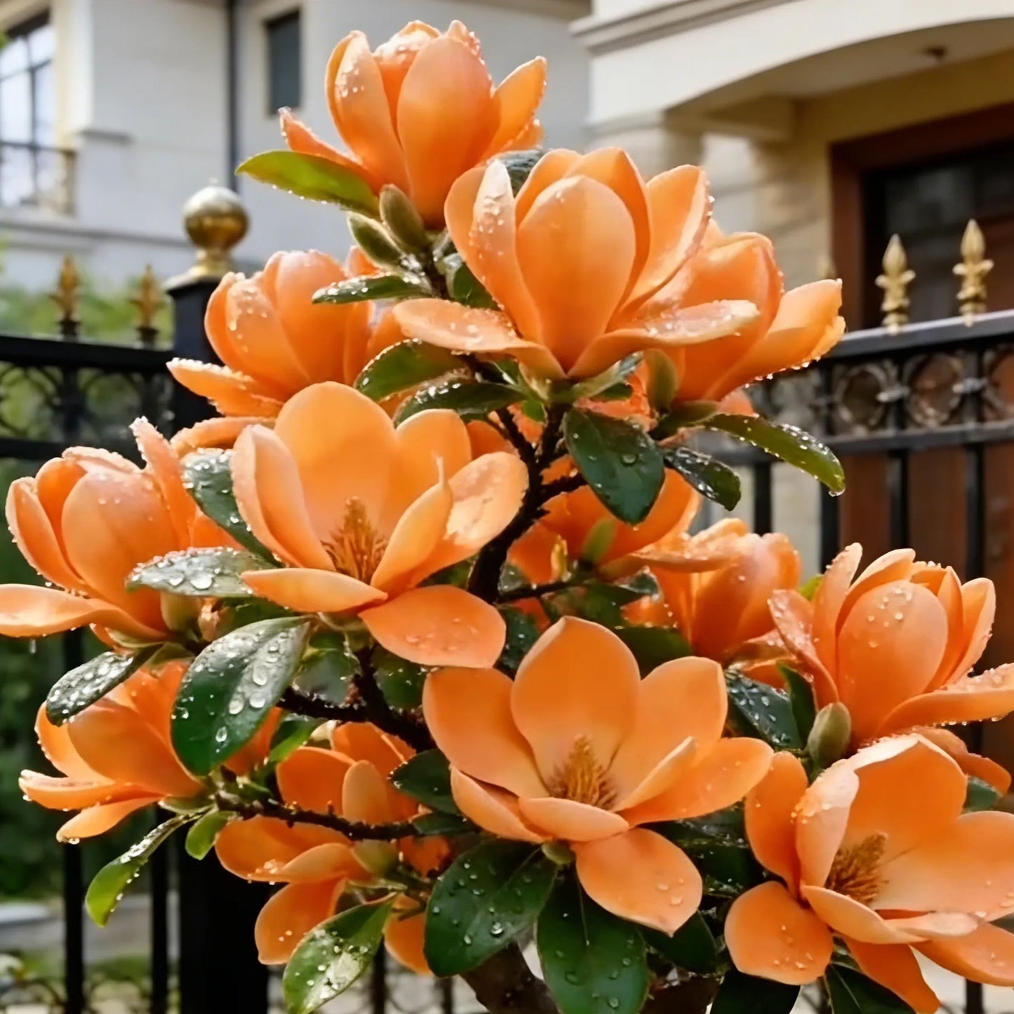 Magnolijos liliifloros svogūnėliai (violetinės orchidėjos) 🌸 Žiedai slepia lapus, ore tvyro kvapas-LT