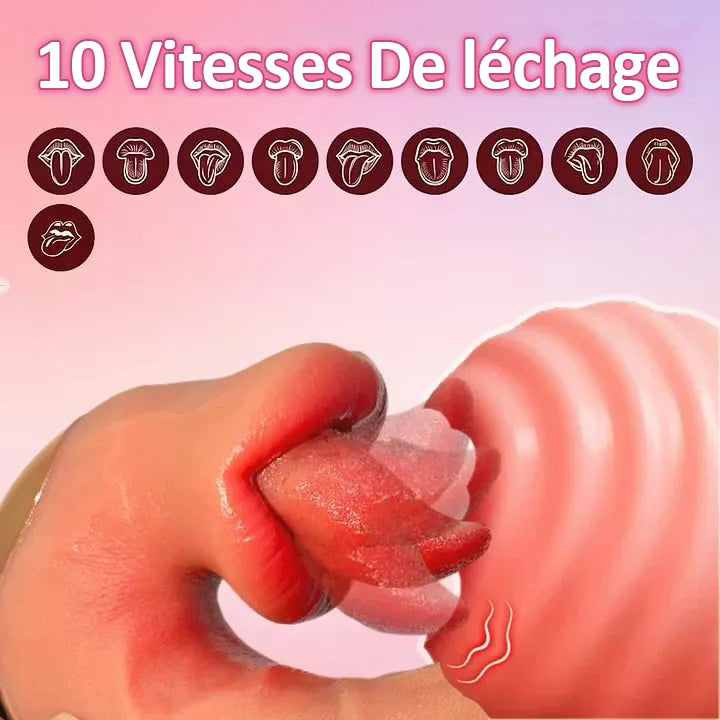 Athena – Vibrátor 3 v 1 na lízanie a tlačenie – Vyhrievaný stimulátor G-bodu ovládaný aplikáciou s umelou inteligenciou a 10 režimami lízania-SK