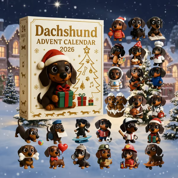 🎄🐾 Taksų Advento kalendorius 2026 metams 🐶✨-LT