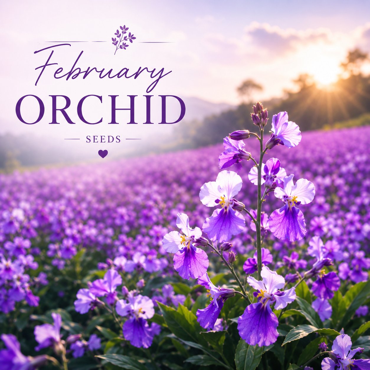 💜Vasario orchidėjų sėklos | „Infinity Purple Sea“-LT