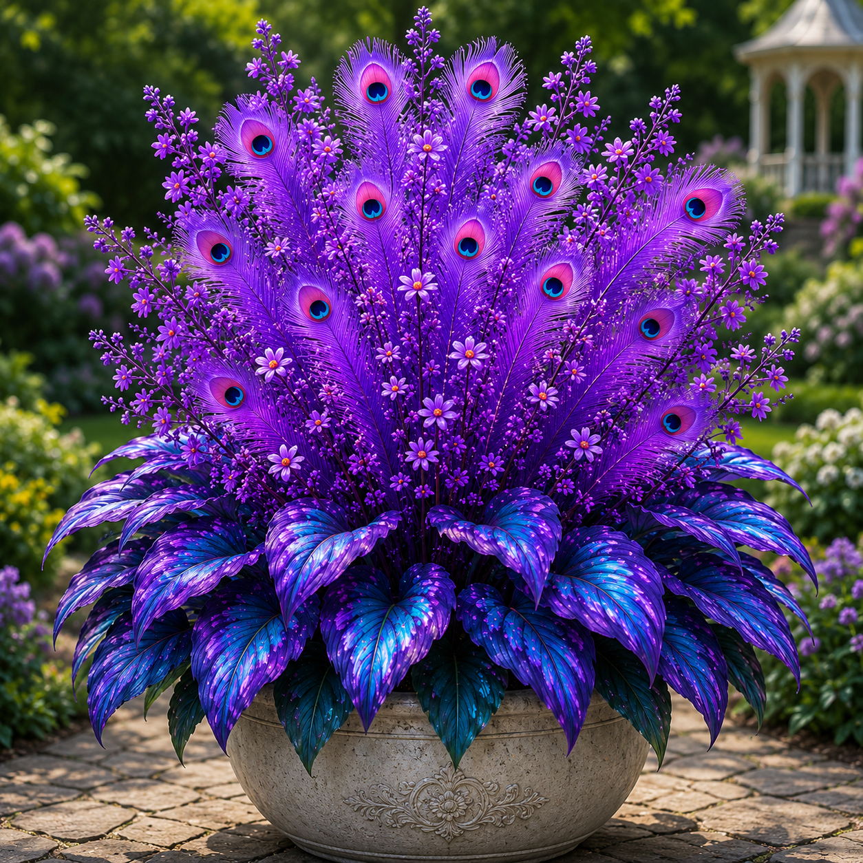 🔥 Uštedite 50%🦚Lukovice hoste Peacock Flame – Bujne biljke koje vole sjenu za vrt i dom-HR