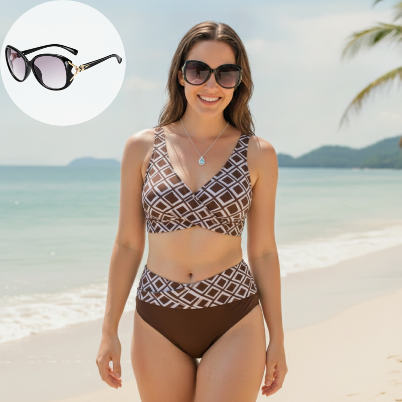 👙🌊Ženski dvodijelni bikini set visokog struka-HR