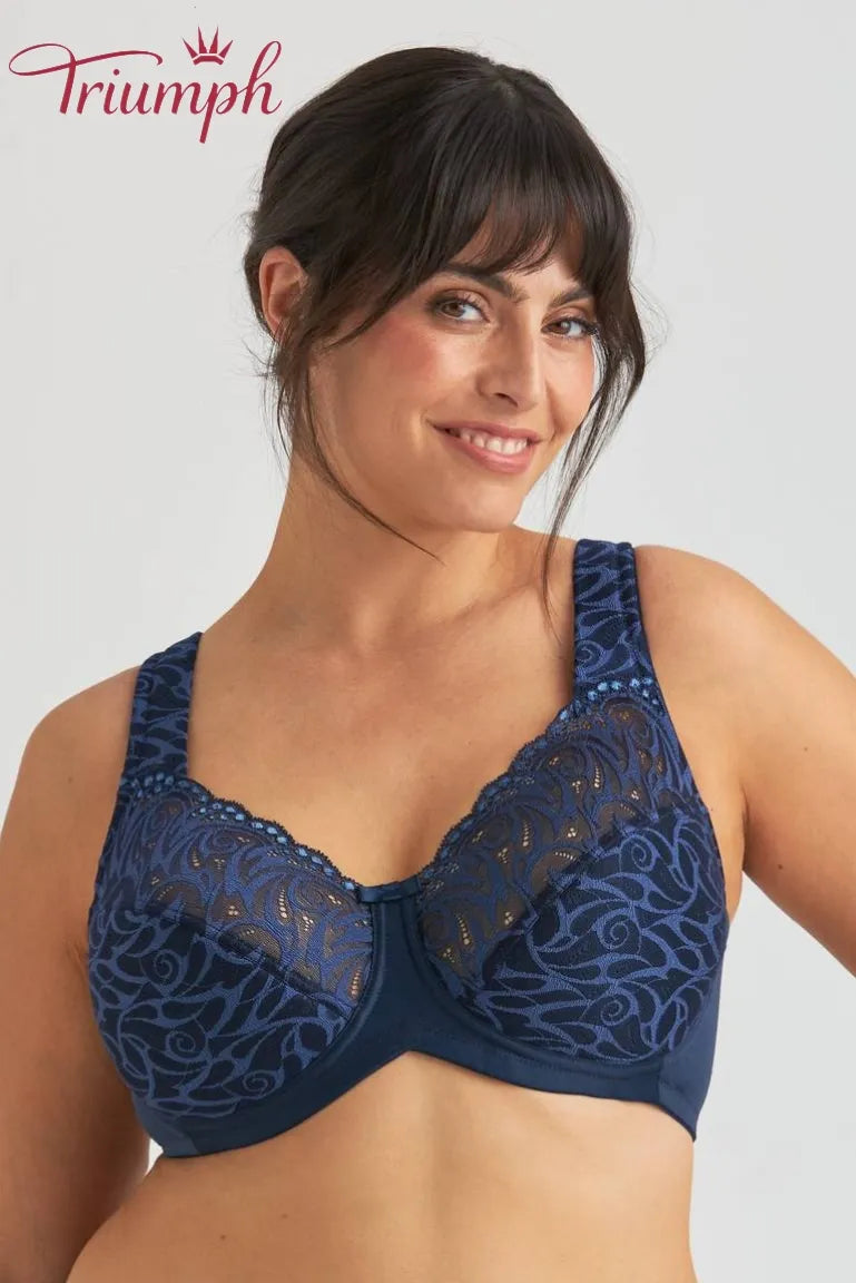 Triumph - Conjunto de tres piezas con sujetador acolchado Flame-ES