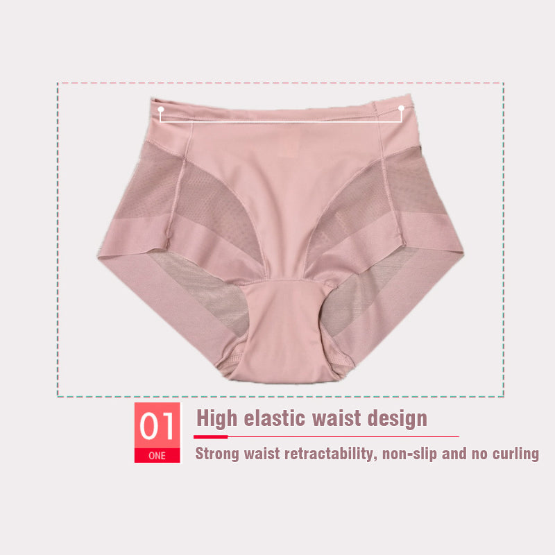 💞 Braguitas moldeadoras de seda Ice con cintura alta👙-ES