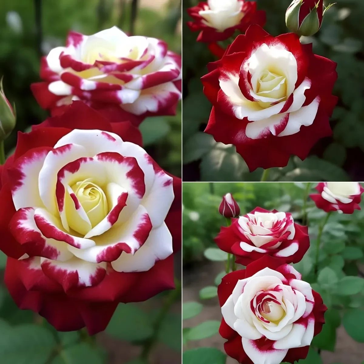 🌹 200/1000 τεμ. Σπάνιοι Δίδυμοι Σπόροι Κόκκινου και Λευκού Τριαντάφυλλου - Vibrant Garden Blooms-GR