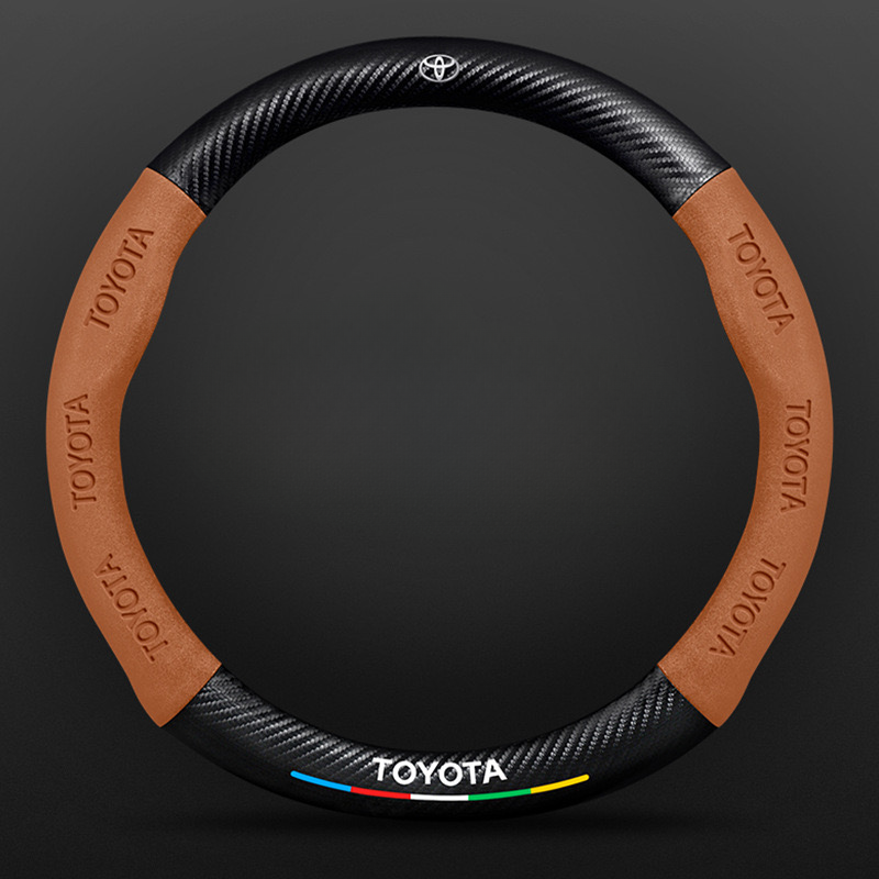 TrackVibe | Κάλυμμα τιμονιού από μαύρο σουέτ άνθρακα – Αντιολισθητικό και ανθεκτικό στη φθορά-GR