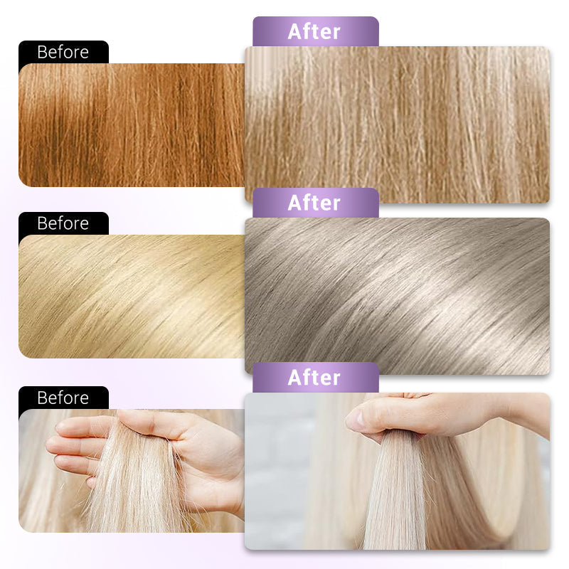 Mascarilla morada para cabello rubio: elimina los tonos amarillos, restaura el brillo y protege el color.-ES