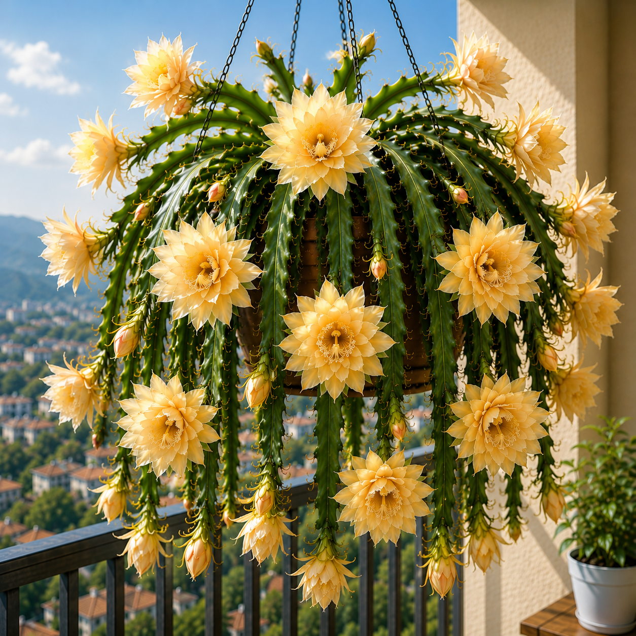 💫 Retas Epiphyllum orchidėjinis kaktusas 🌸 Reta gėlė, kuria visi sustoja pasigrožėti-LT