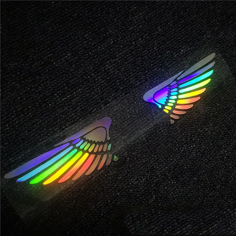 Pegatinas láser 3D de alas de ángel para coche (4 unidades)-ES
