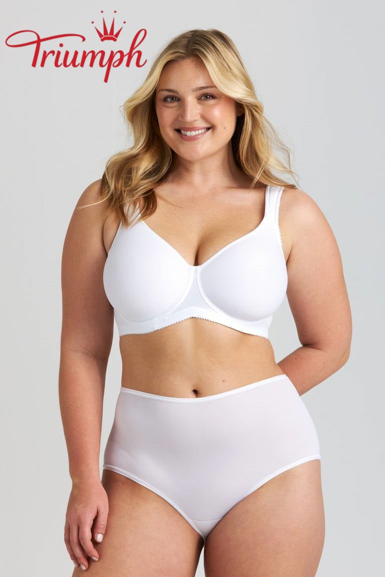Triumph® 4-delni komplet 🥰 Udoben modrček je izdelan iz čistega bombaža in je primeren za ženske z večjim oprsjem.-SI